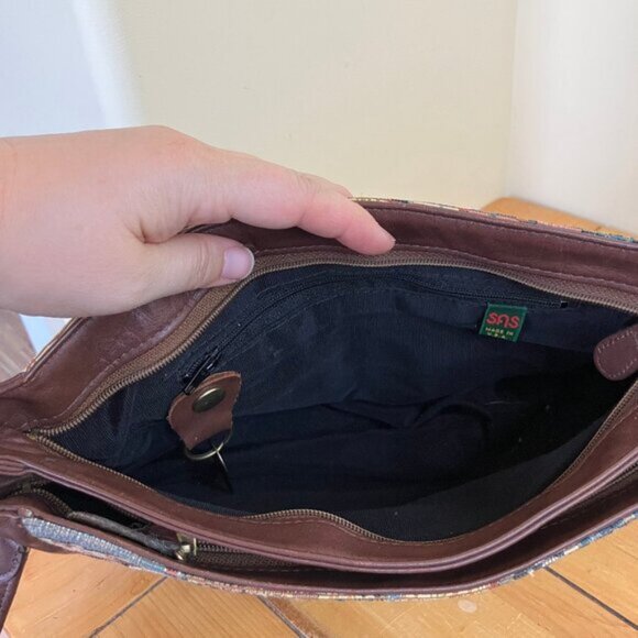 SAS Texas Tapestry Organizer Purse Shoulder Bag Amarillo El Paso Vintage Y2K - Picture 11 of 14